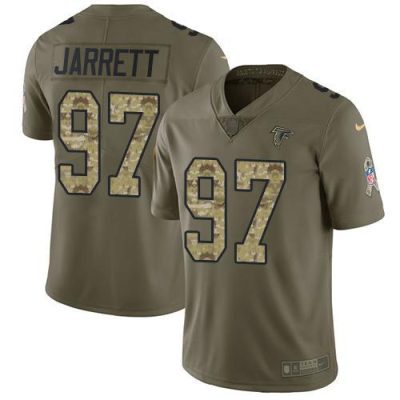 Nike Atlanta Falcons #97 Grady Jarrett Olive/Camo Stitched NFL Limited 2017 Salute To Service Jersey