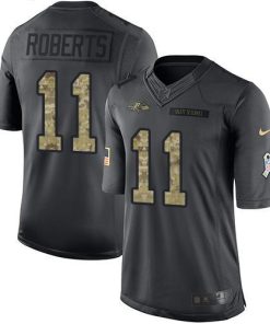 Nike Baltimore Ravens #11 Seth Roberts Black Stitched NFL Limited 2016 Salute to Service Jersey