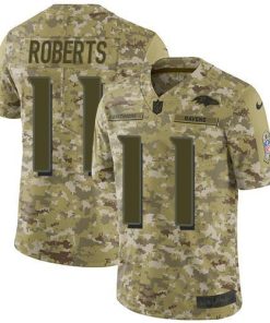 Nike Baltimore Ravens #11 Seth Roberts Camo Stitched NFL Limited 2018 Salute To Service Jersey