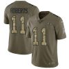 Nike Baltimore Ravens #11 Seth Roberts Olive/Camo Stitched NFL Limited 2017 Salute To Service Jersey