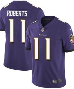 Nike Baltimore Ravens #11 Seth Roberts Purple Team Color Stitched NFL Vapor Untouchable Limited Jersey