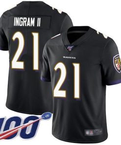 Nike Baltimore Ravens #21 Mark Ingram II Black Alternate Stitched NFL 100th Season Vapor Limited Jersey