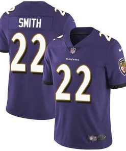 Nike Baltimore Ravens #22 Jimmy Smith Purple Team Color Stitched NFL Vapor Untouchable Limited Jersey