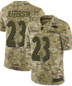 Nike Baltimore Ravens #23 Tony Jefferson Camo Stitched NFL Limited 2018 Salute To Service Jersey