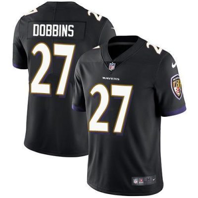 Nike Baltimore Ravens #27 J.K. Dobbins Black Alternate Stitched NFL Vapor Untouchable Limited Jersey