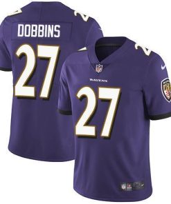 Nike Baltimore Ravens #27 J.K. Dobbins Purple Team Color Stitched NFL Vapor Untouchable Limited Jersey