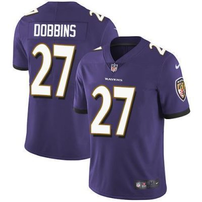 Nike Baltimore Ravens #27 J.K. Dobbins Purple Team Color Stitched NFL Vapor Untouchable Limited Jersey
