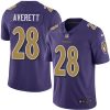 Nike Baltimore Ravens #28 Anthony Averett Purple Stitched NFL Limited Rush Jersey