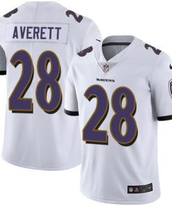 Nike Baltimore Ravens #28 Anthony Averett White Stitched NFL Vapor Untouchable Limited Jersey