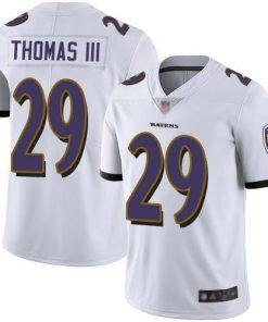 Nike Baltimore Ravens #29 Earl Thomas III White Stitched NFL Vapor Untouchable Limited Jersey