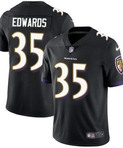 Nike Baltimore Ravens #35 Gus Edwards Black Alternate Stitched NFL Vapor Untouchable Limited Jersey