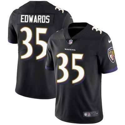 Nike Baltimore Ravens #35 Gus Edwards Black Alternate Stitched NFL Vapor Untouchable Limited Jersey