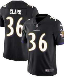 Nike Baltimore Ravens #36 Chuck Clark Black Alternate Stitched NFL Vapor Untouchable Limited Jersey