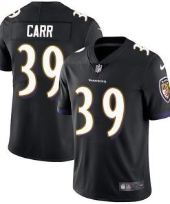 Nike Baltimore Ravens #39 Brandon Carr Black Alternate Stitched NFL Vapor Untouchable Limited Jersey
