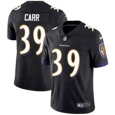 Nike Baltimore Ravens #39 Brandon Carr Black Alternate Stitched NFL Vapor Untouchable Limited Jersey