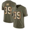 Nike Baltimore Ravens #39 Brandon Carr Olive/Gold Stitched NFL Limited 2017 Salute To Service Jersey