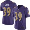 Nike Baltimore Ravens #39 Brandon Carr Purple Stitched NFL Limited Rush Jersey