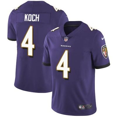 Nike Baltimore Ravens #4 Sam Koch Purple Team Color Stitched NFL Vapor Untouchable Limited Jersey