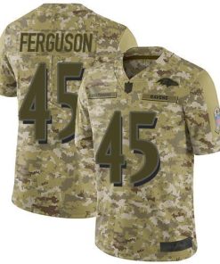 Nike Baltimore Ravens #45 Jaylon Ferguson Camo Stitched NFL Limited 2018 Salute To Service Jersey