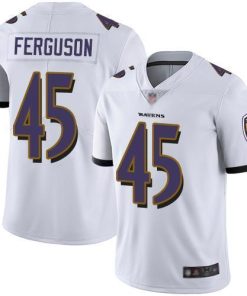 Nike Baltimore Ravens #45 Jaylon Ferguson White Stitched NFL Vapor Untouchable Limited Jersey