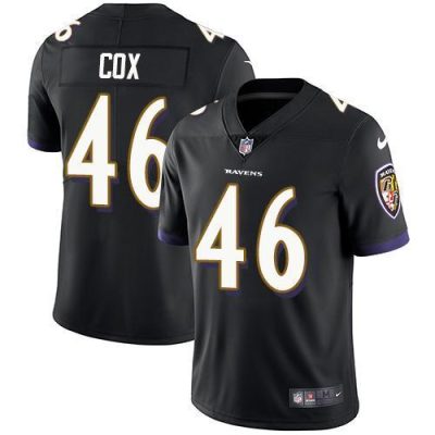 Nike Baltimore Ravens #46 Morgan Cox Black Alternate Stitched NFL Vapor Untouchable Limited Jersey
