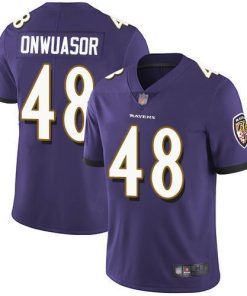 Nike Baltimore Ravens #48 Patrick Onwuasor Purple Team Color Stitched NFL Vapor Untouchable Limited Jersey