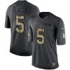 Nike Baltimore Ravens #5 Joe Flacco Black Stitched NFL Limited 2016 Salute to Service Jersey