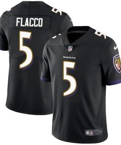 Nike Baltimore Ravens #5 Joe Flacco Black Alternate Stitched NFL Vapor Untouchable Limited Jersey