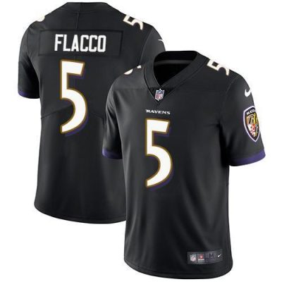 Nike Baltimore Ravens #5 Joe Flacco Black Alternate Stitched NFL Vapor Untouchable Limited Jersey