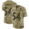Nike Baltimore Ravens #54 Tyus Bowser Camo Stitched NFL Limited 2018 Salute To Service Jersey