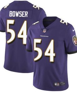 Nike Baltimore Ravens #54 Tyus Bowser Purple Team Color Stitched NFL Vapor Untouchable Limited Jersey