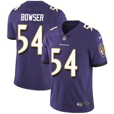 Nike Baltimore Ravens #54 Tyus Bowser Purple Team Color Stitched NFL Vapor Untouchable Limited Jersey