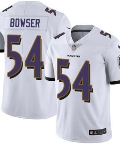 Nike Baltimore Ravens #54 Tyus Bowser White Stitched NFL Vapor Untouchable Limited Jersey