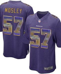 Nike Baltimore Ravens #57 C.J. Mosley Purple Team Color Stitched NFL Limited Strobe Jersey