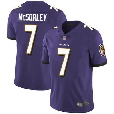 Nike Baltimore Ravens #7 Trace McSorley Purple Team Color Stitched NFL Vapor Untouchable Limited Jersey