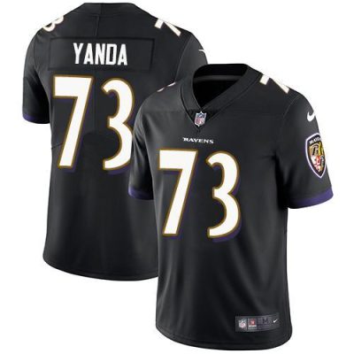 Nike Baltimore Ravens #73 Marshal Yanda Black Alternate Stitched NFL Vapor Untouchable Limited Jersey