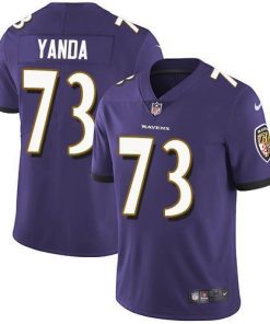 Nike Baltimore Ravens #73 Marshal Yanda Purple Team Color Stitched NFL Vapor Untouchable Limited Jersey