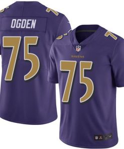 Nike Baltimore Ravens #75 Jonathan Ogden Purple Stitched NFL Limited Rush Jersey