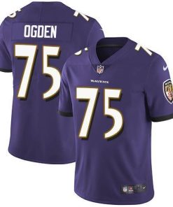 Nike Baltimore Ravens #75 Jonathan Ogden Purple Team Color Stitched NFL Vapor Untouchable Limited Jersey