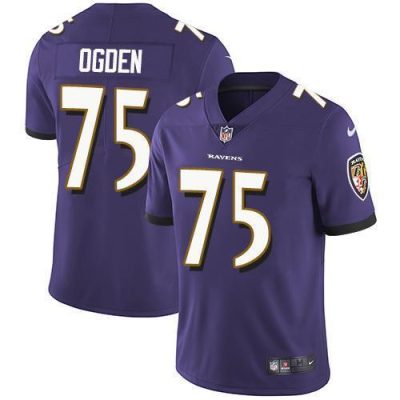Nike Baltimore Ravens #75 Jonathan Ogden Purple Team Color Stitched NFL Vapor Untouchable Limited Jersey