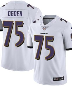 Nike Baltimore Ravens #75 Jonathan Ogden White Stitched NFL Vapor Untouchable Limited Jersey