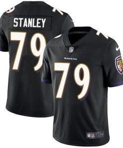 Nike Baltimore Ravens #79 Ronnie Stanley Black Alternate Stitched NFL Vapor Untouchable Limited Jersey