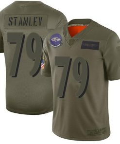Nike Baltimore Ravens #79 Ronnie Stanley Camo Stitched NFL Limited 2019 Salute To Service Jersey