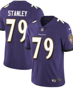 Nike Baltimore Ravens #79 Ronnie Stanley Purple Team Color Stitched NFL Vapor Untouchable Limited Jersey