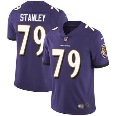 Nike Baltimore Ravens #79 Ronnie Stanley Purple Team Color Stitched NFL Vapor Untouchable Limited Jersey