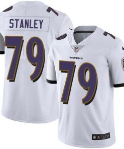 Nike Baltimore Ravens #79 Ronnie Stanley White Stitched NFL Vapor Untouchable Limited Jersey