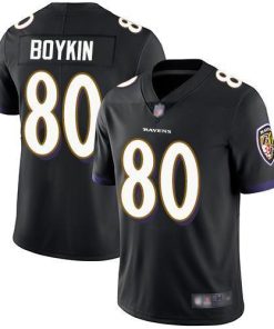 Nike Baltimore Ravens #80 Miles Boykin Black Alternate Stitched NFL Vapor Untouchable Limited Jersey