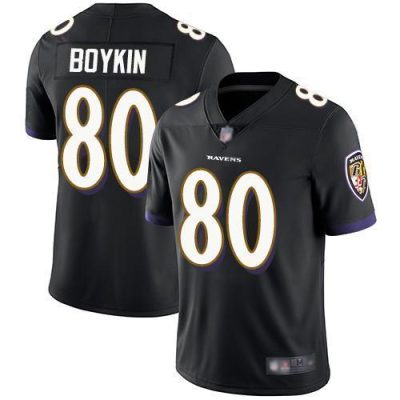 Nike Baltimore Ravens #80 Miles Boykin Black Alternate Stitched NFL Vapor Untouchable Limited Jersey