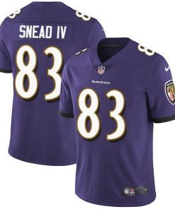 Nike Baltimore Ravens #83 Willie Snead IV Purple Team Color Stitched NFL Vapor Untouchable Limited Jersey