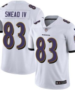 Nike Baltimore Ravens #83 Willie Snead IV White Stitched NFL Vapor Untouchable Limited Jersey